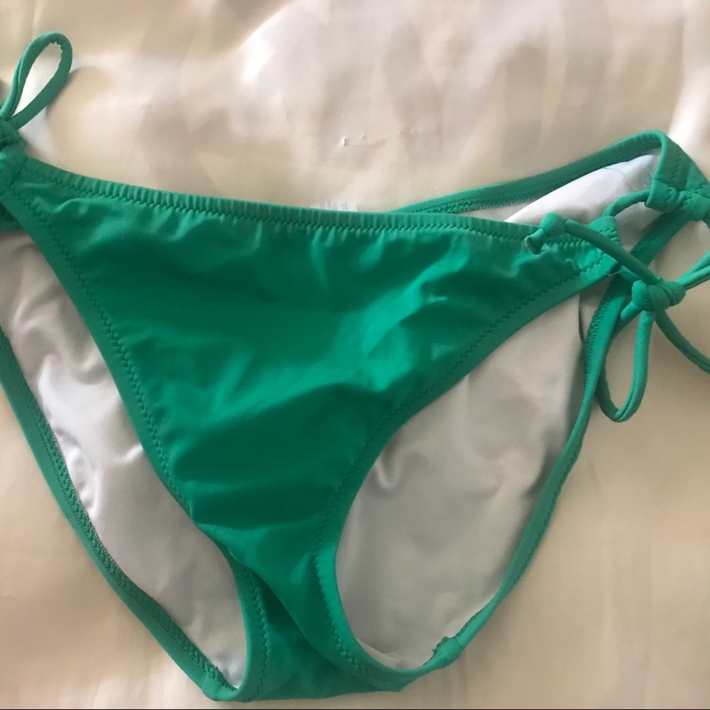 emerald green side tie bottoms